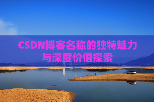 CSDN博客名称的独特魅力与深度价值探索